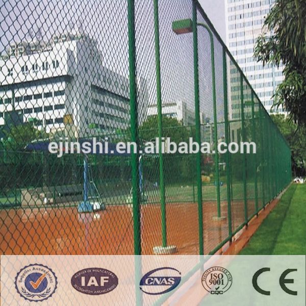 football field Chain link mesh fence