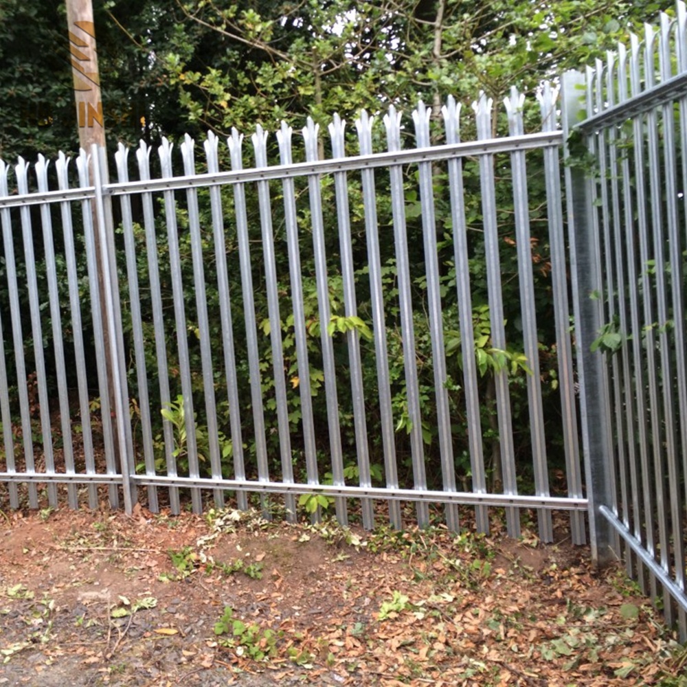 professional factory for Fence Gate - Galvanized Iron Spear head Ornamental Decorative Palisade Fence – JINSHI