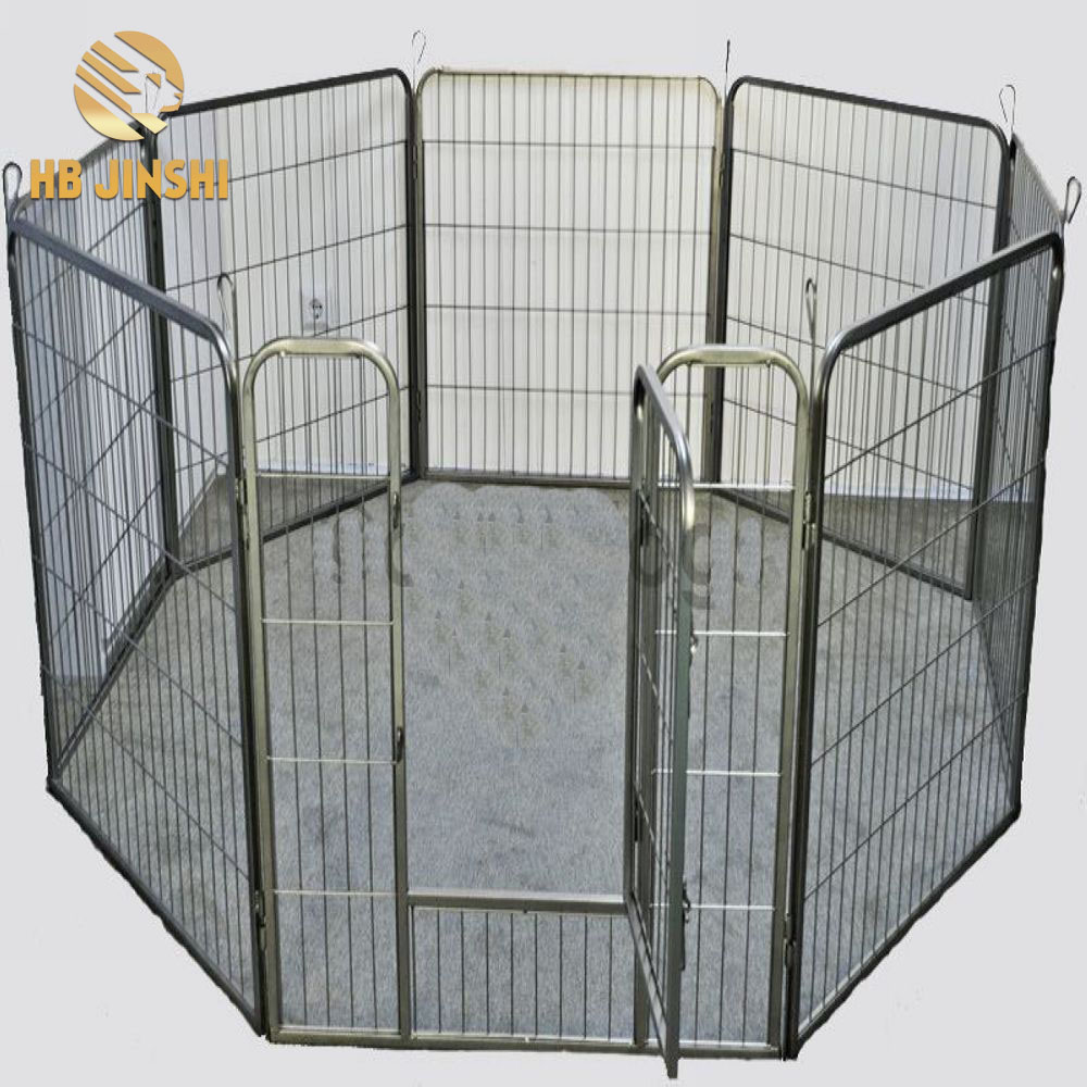 Kub Muag Direct Chaw tsim tshuaj paus 80 × 80 cm x 8 Panels Dog Playpen Exercise laj kab Enclosure