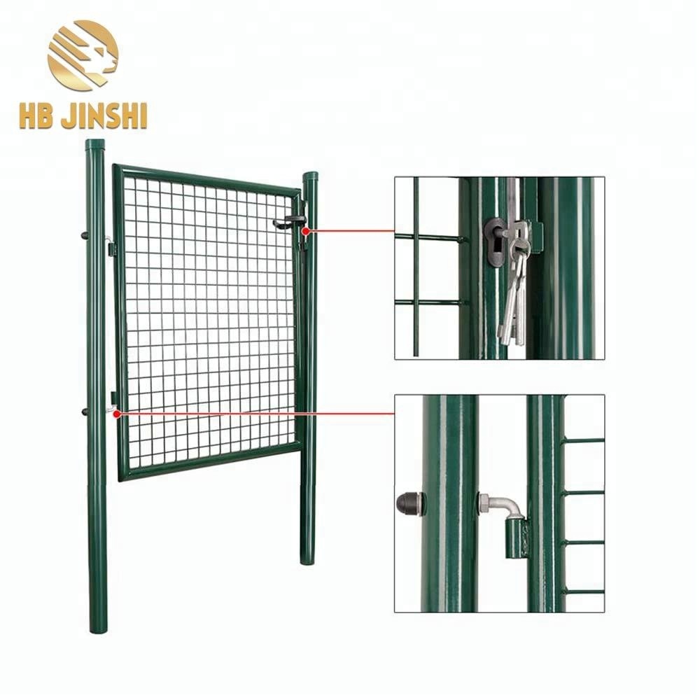 Galvanized Metal Garden Mesh Gate Fence Door