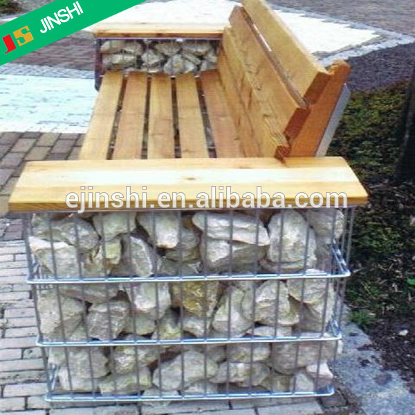 1.5 x 1 x 1 Hardwood seat welded mesh gabion baskets