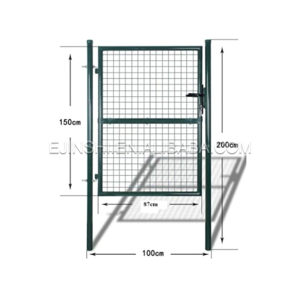 Powder Coated Metal fence gates metal