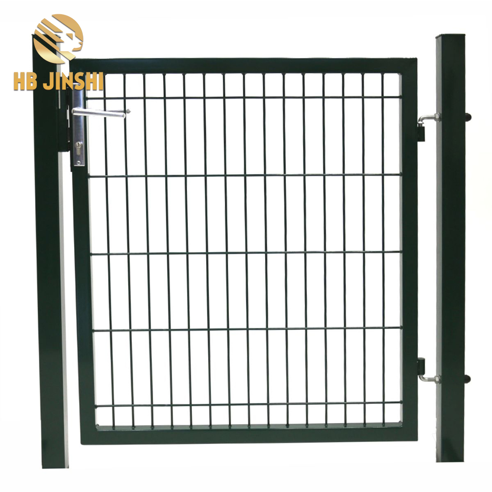 100x150cm square pipe post metal garden gate with lock for playground