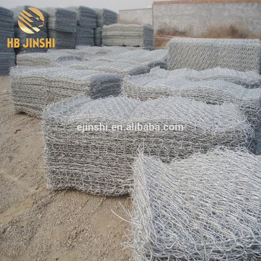2mx1mx0.5m PVC coated Hexagonal River protection Gabion mesh Basket