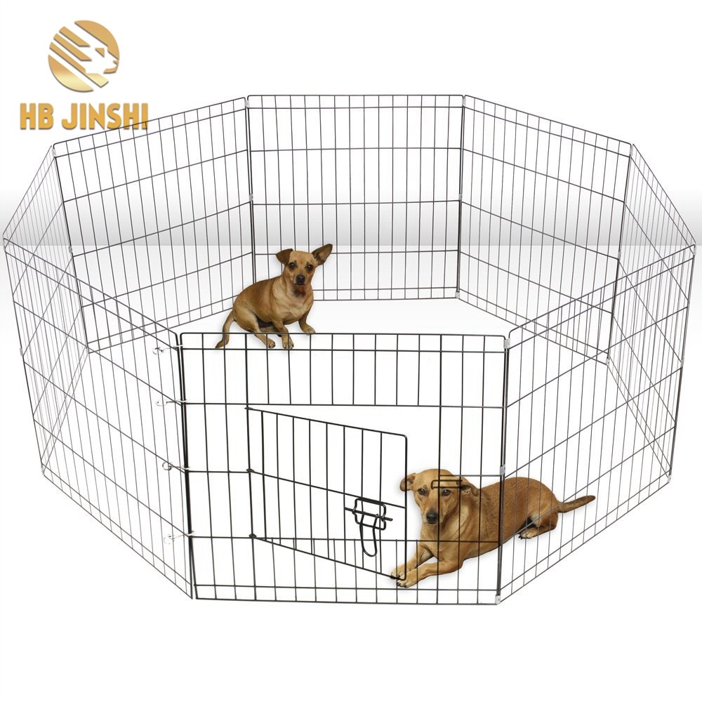 8 Panel Metal Play Run Cage Pet Dog Puppy Pen for Rabbit Guinea Pig Cat