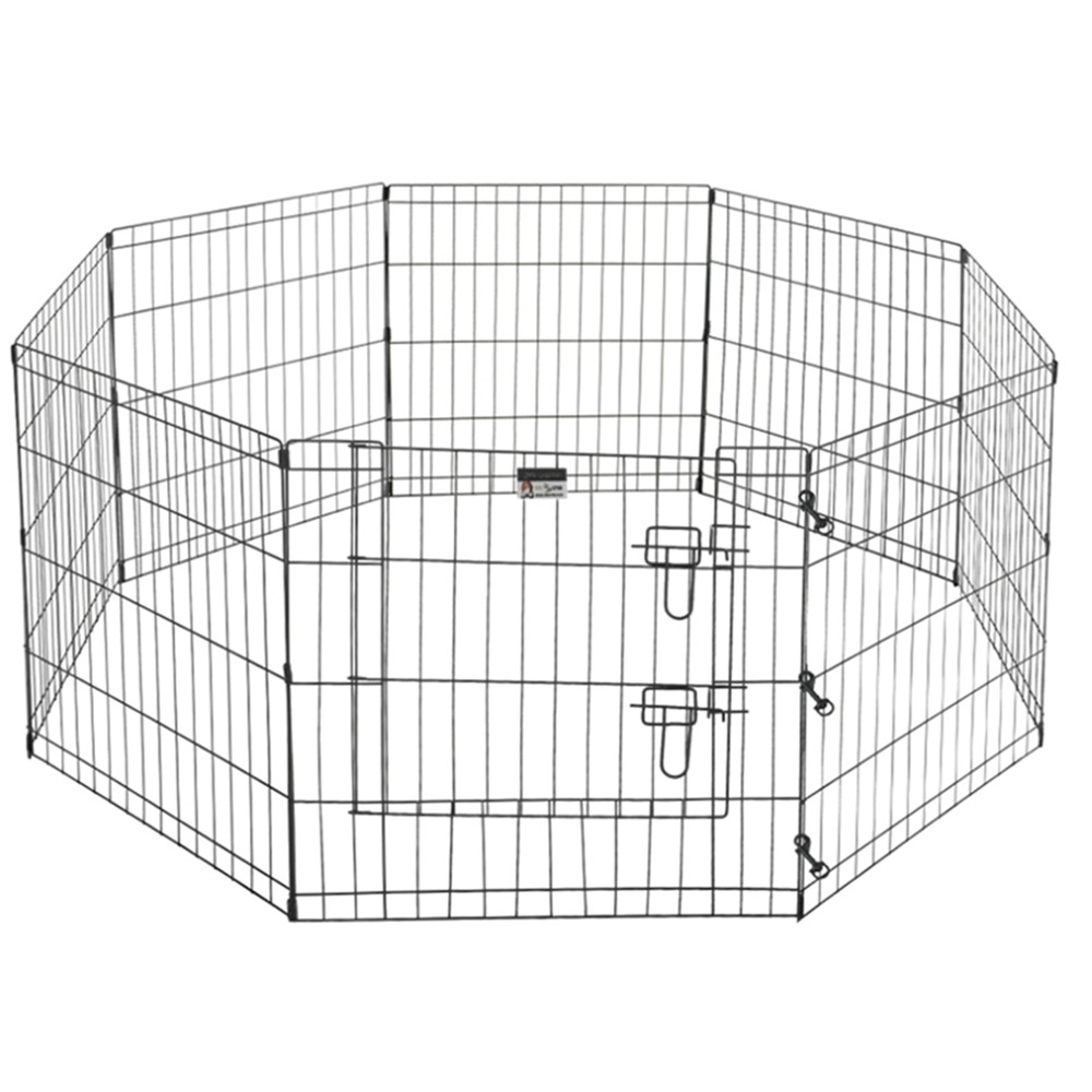 Cages pour chiens pliantes en métal et usine de chenil pour chiens
