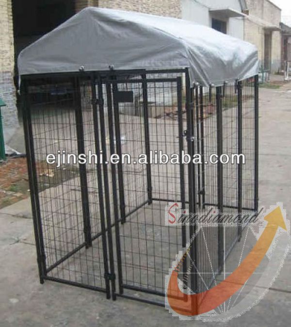 4'x10'x6' Metal Pet Kennels with Awning Cloth, Professional Manufacturer