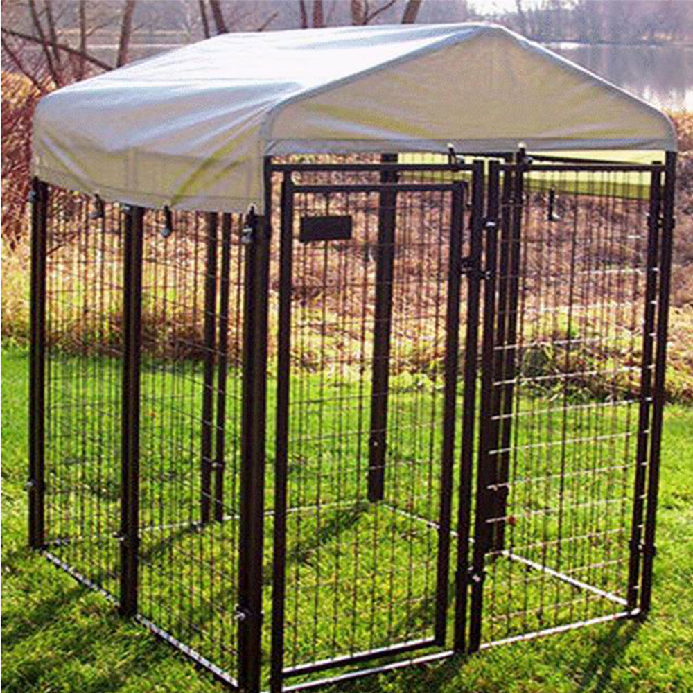 Heavy Duty Iron Fence dog kennel and run cheap