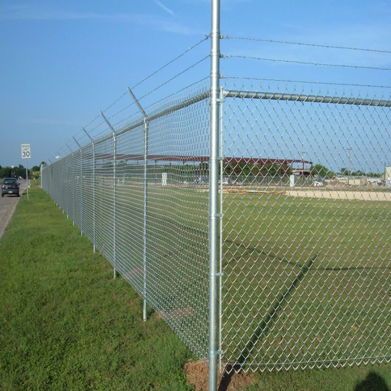 High definition China Galvanized and PVC Coated Chain Link Fence Portable Temporary Fence