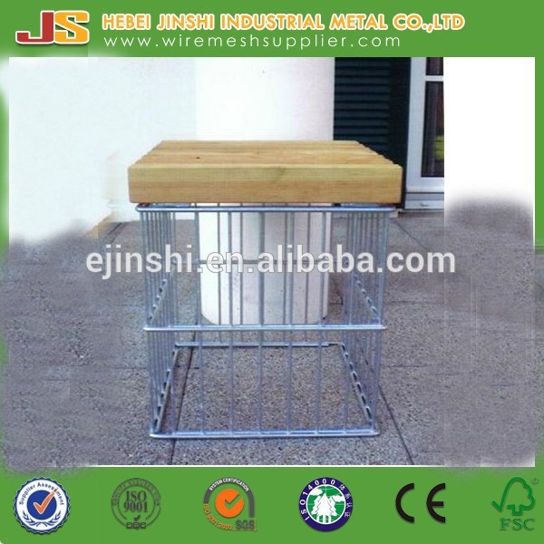 JINSHI Galvanized welded gabion furniture mesh gabion cage