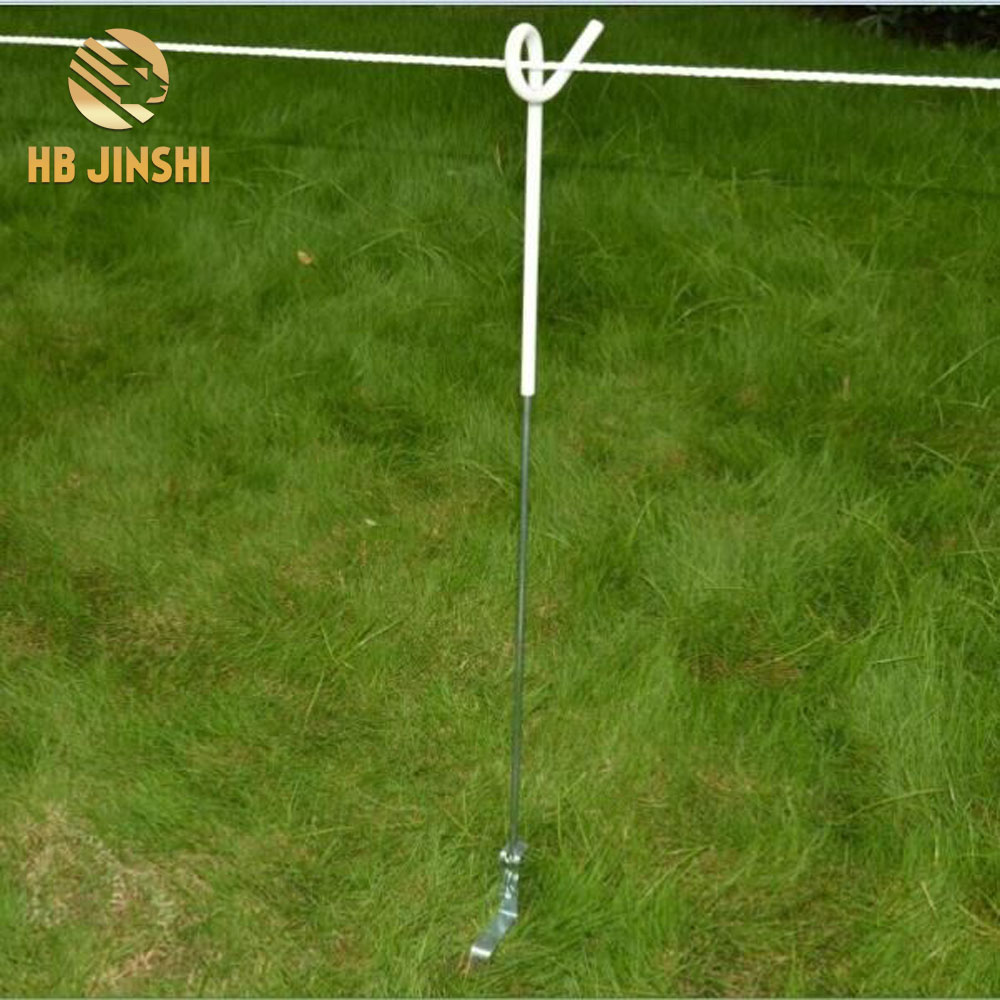 Pigtail electric fence post rope stake PE insulator step in post