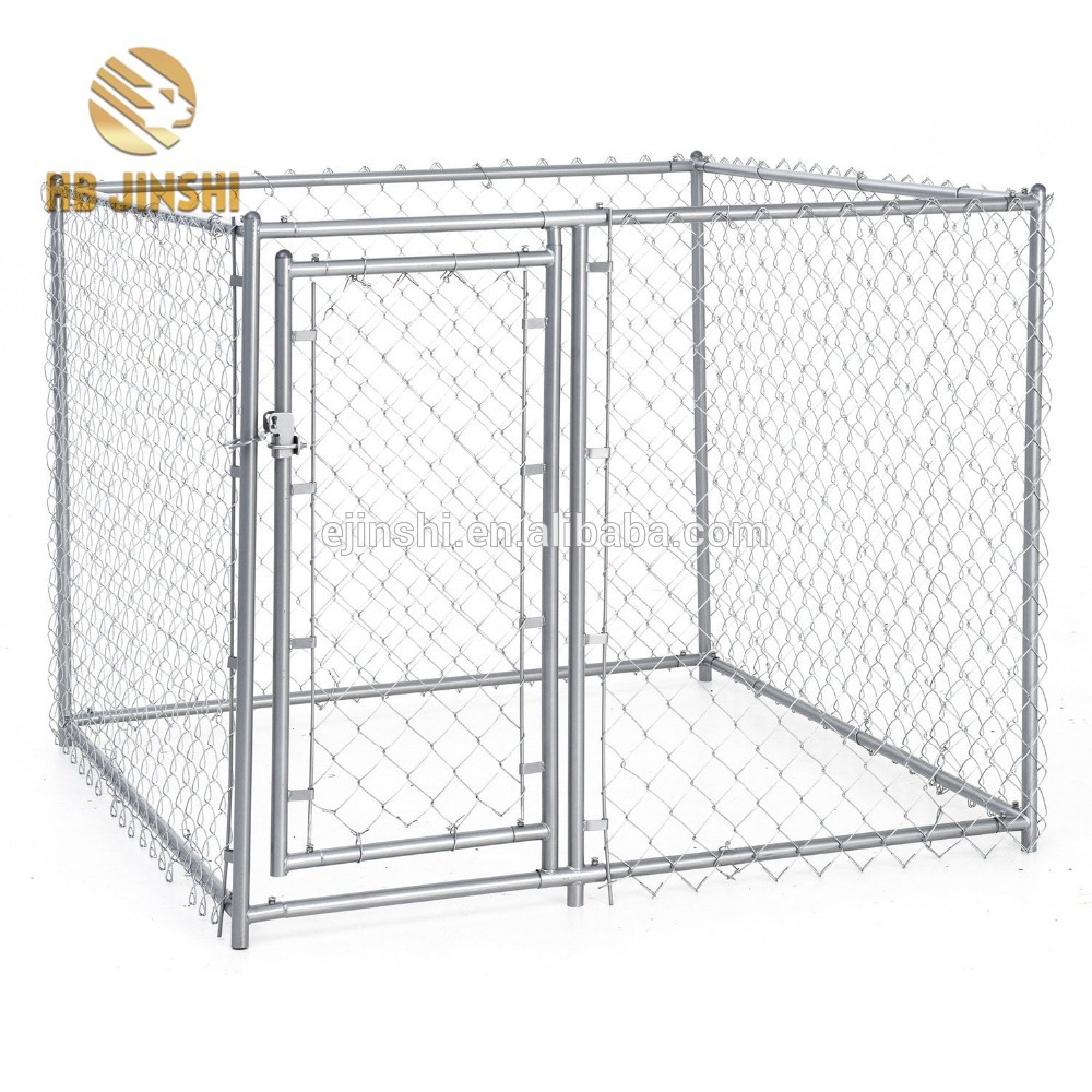 Outdoor Chain Link Kennel Dog Run Steel Door Cage Pet Exercise Pen Fence Indoor