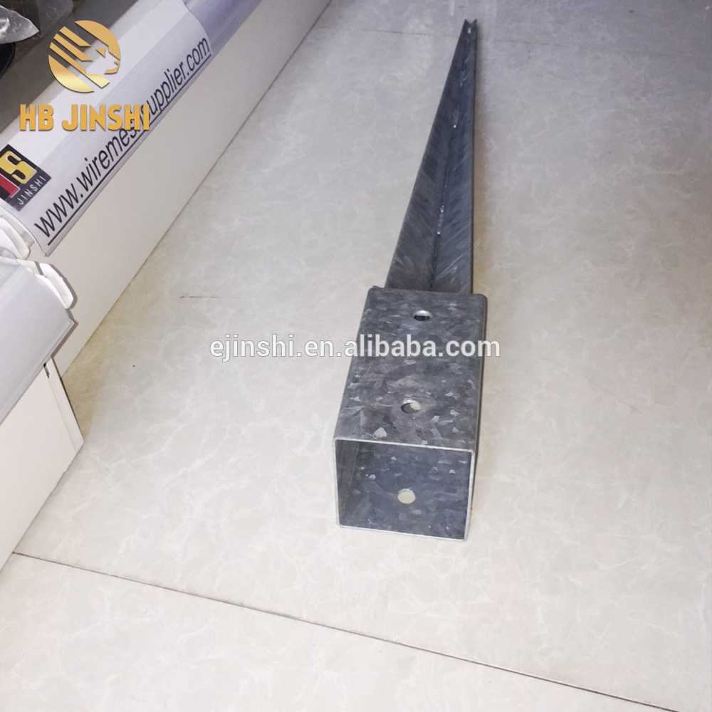 Hot dipped galvanized square Fence posts ground anchor