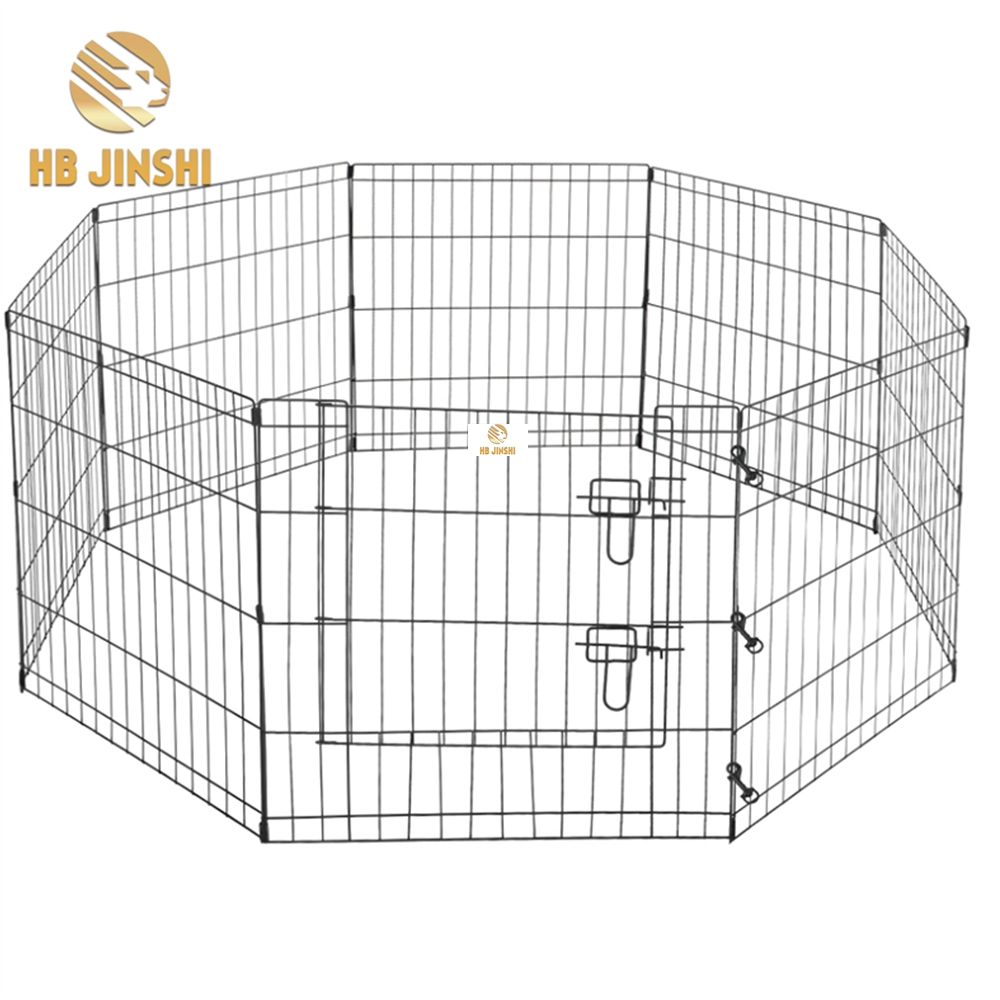 24-palcová vysoká ohrádka z drôtu pre domáce zvieratá Vnútorné skladacie ohrádky na cvičenie pre psov