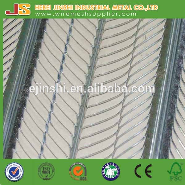 0.3mm thickness 610x2400mm metal galvanized plate expanded high rib lath mesh for building