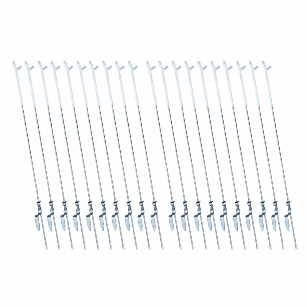 Spring steel pigtail stake electric fencing for cattle