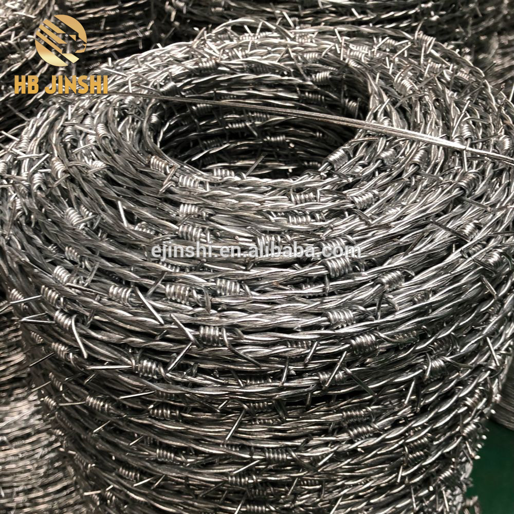 High tensile strength Three strand twist hot dipped galvanized steel barbed wire