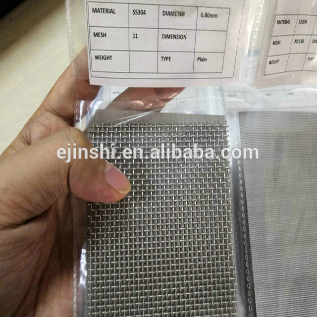 Hot Sell Stainless Steel 304 Plain Weaving Wire Mesh Made in China