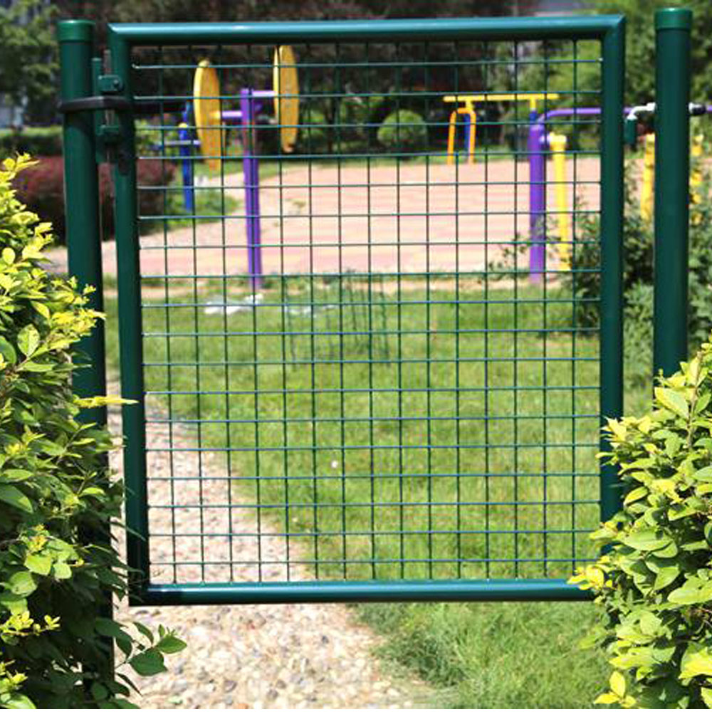 100x150cm Cheap Green Euro Decorative Round Tube Farm Metal Garden Gate