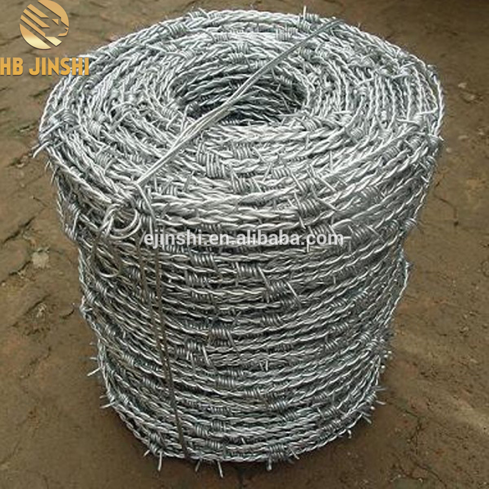 Hot sales SWG14X14 Galvanized Double Twisted barbed wire