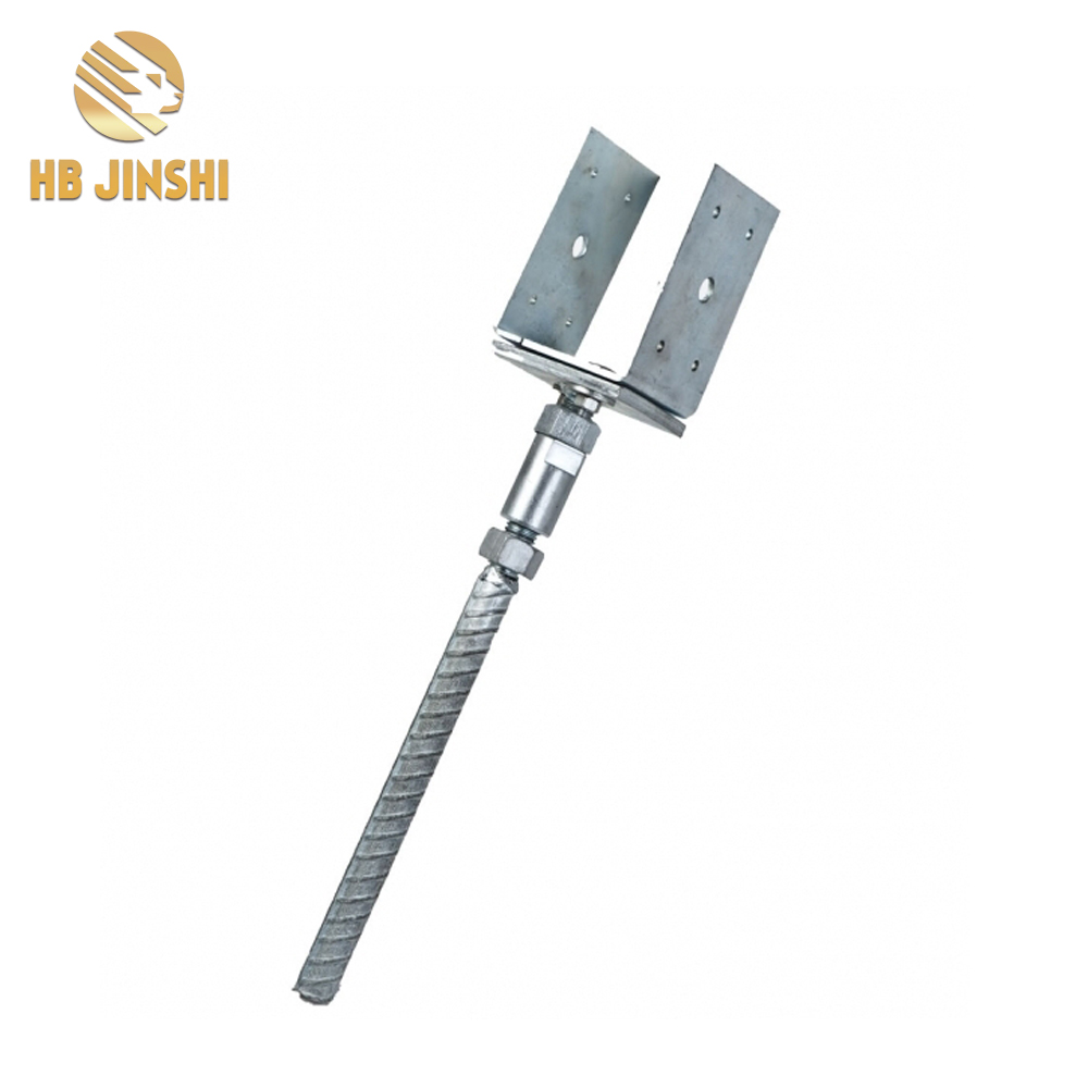 Galvanised Adjustable Ground Anchor Post
