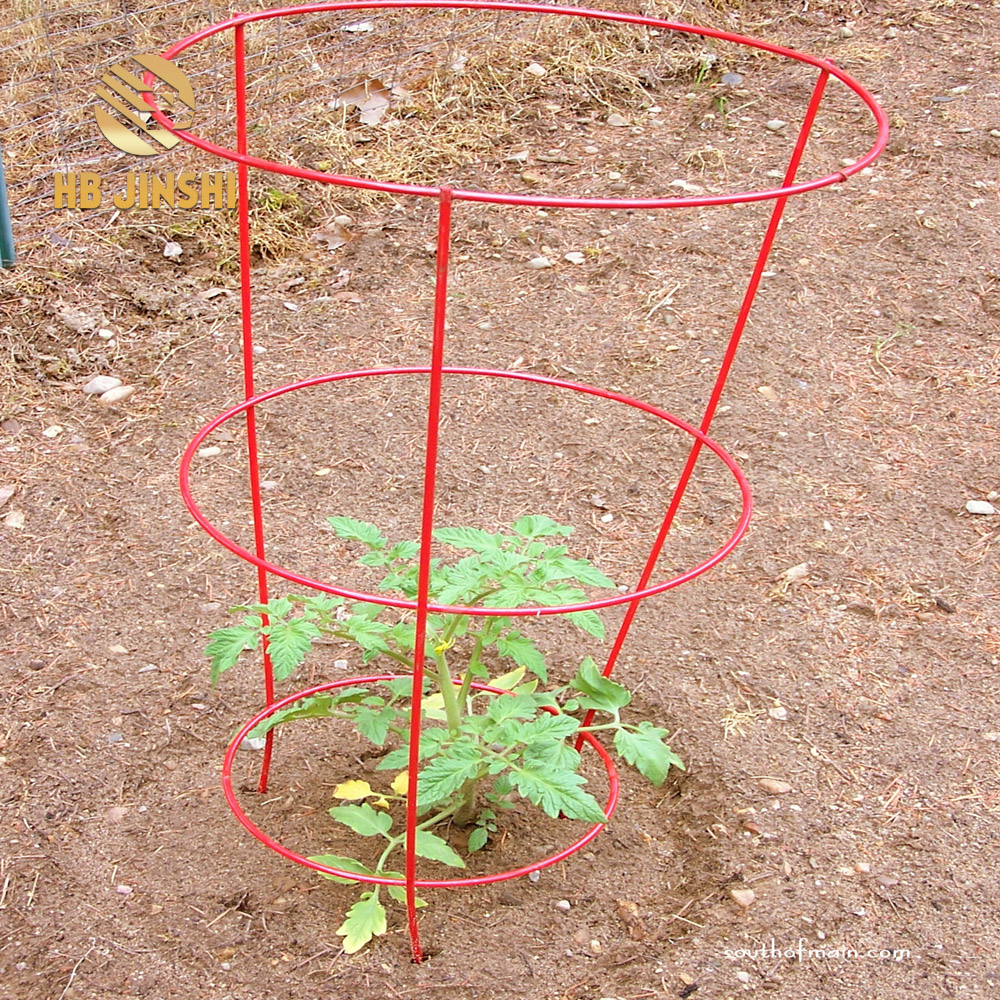 42" X14" Metal 3 or 4 Ring Tomato Cage Plant Support