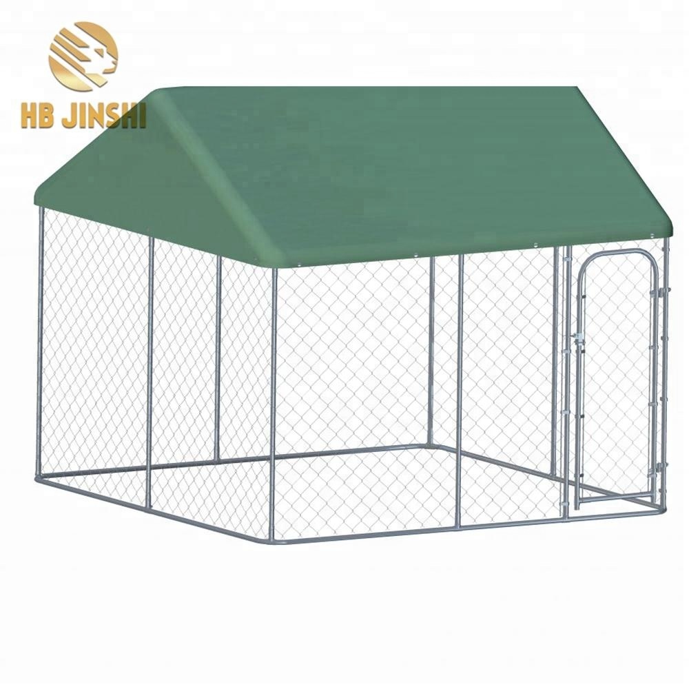 6ft High Galvanized Outdoor Chain Link Metal Kennel don gudun kare