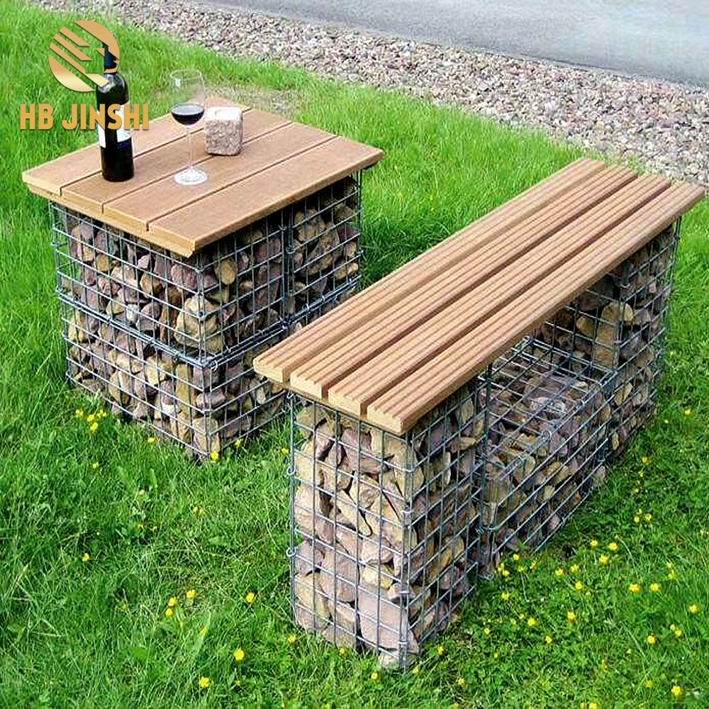 Welded gabion bench