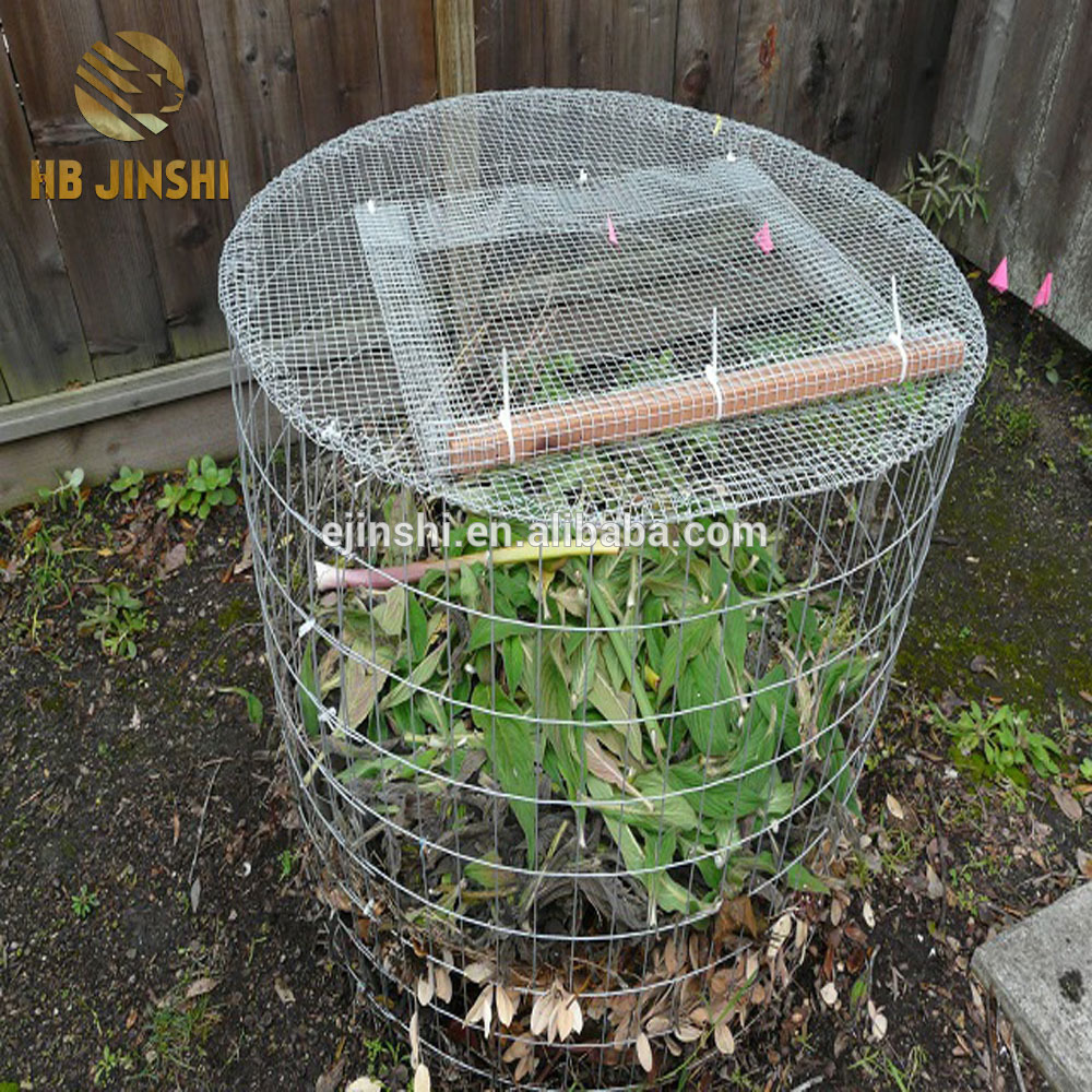 DIY Leaf Compost Bin yakagadzirwa newaya mesh