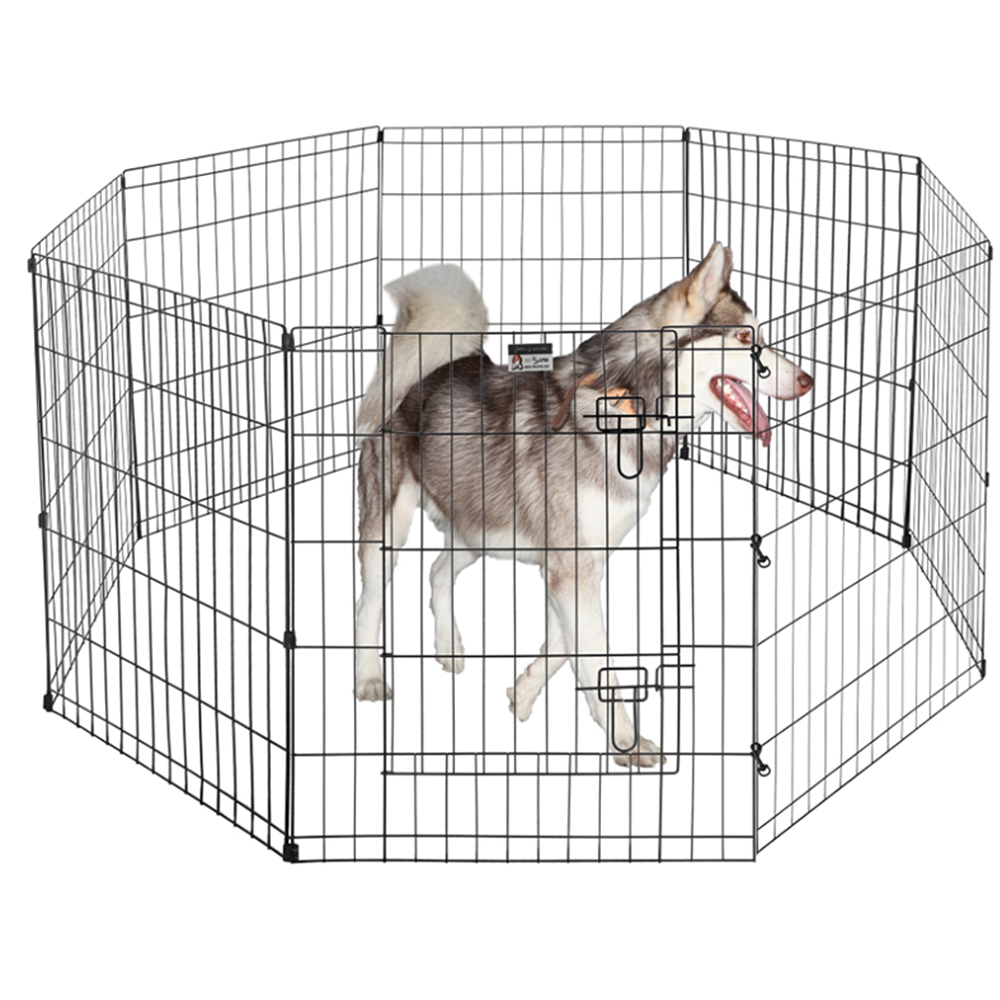 80x75cmx8 Panneaux Chien Chiot Exercice Play Pen