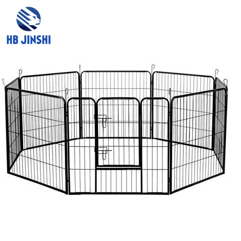 8 แผงโลหะสัตว์เลี้ยงสุนัขลูกสุนัขแมวออกกำลังกาย Barrier playpen kennel