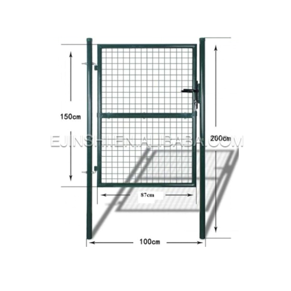 Green Poda Coated Garden Gate kwa ajili ya Euro Market