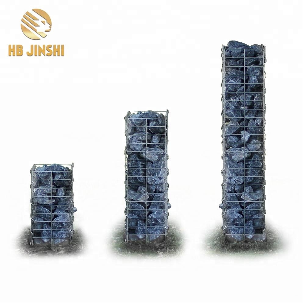 100x20x20 cm Gabionensaule eckig Square Gabion Column