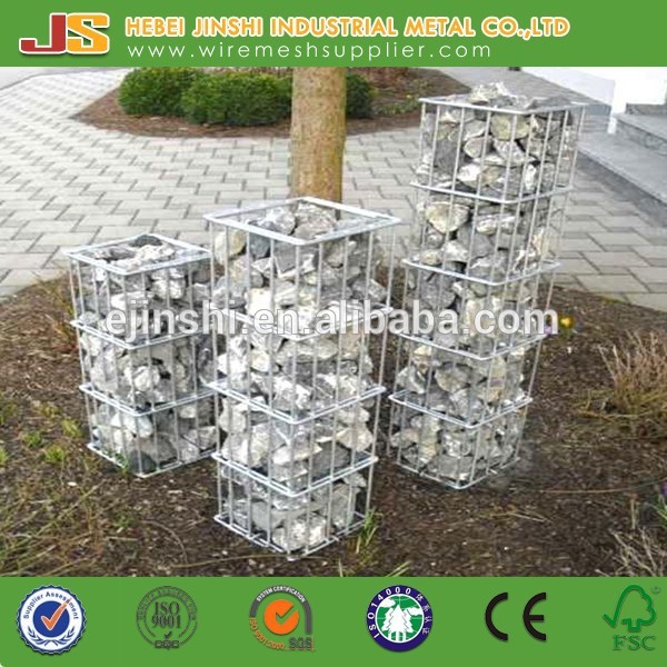 300x100x50 galfan wire Landscaped Boundaries wire mesh welded gabion wall