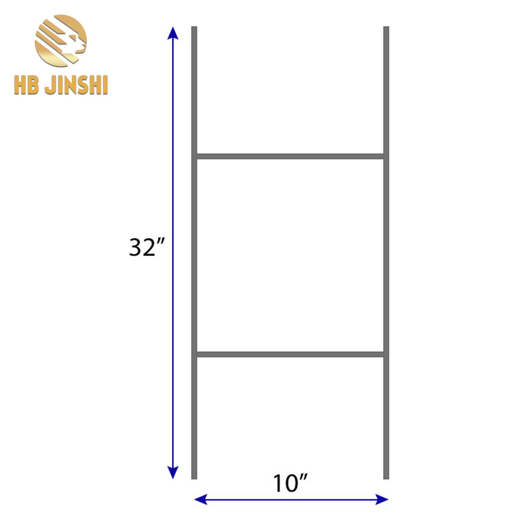 10" x 30" યાર્ડ સાઇન સ્ટીલ વાયર H હિસ્સો