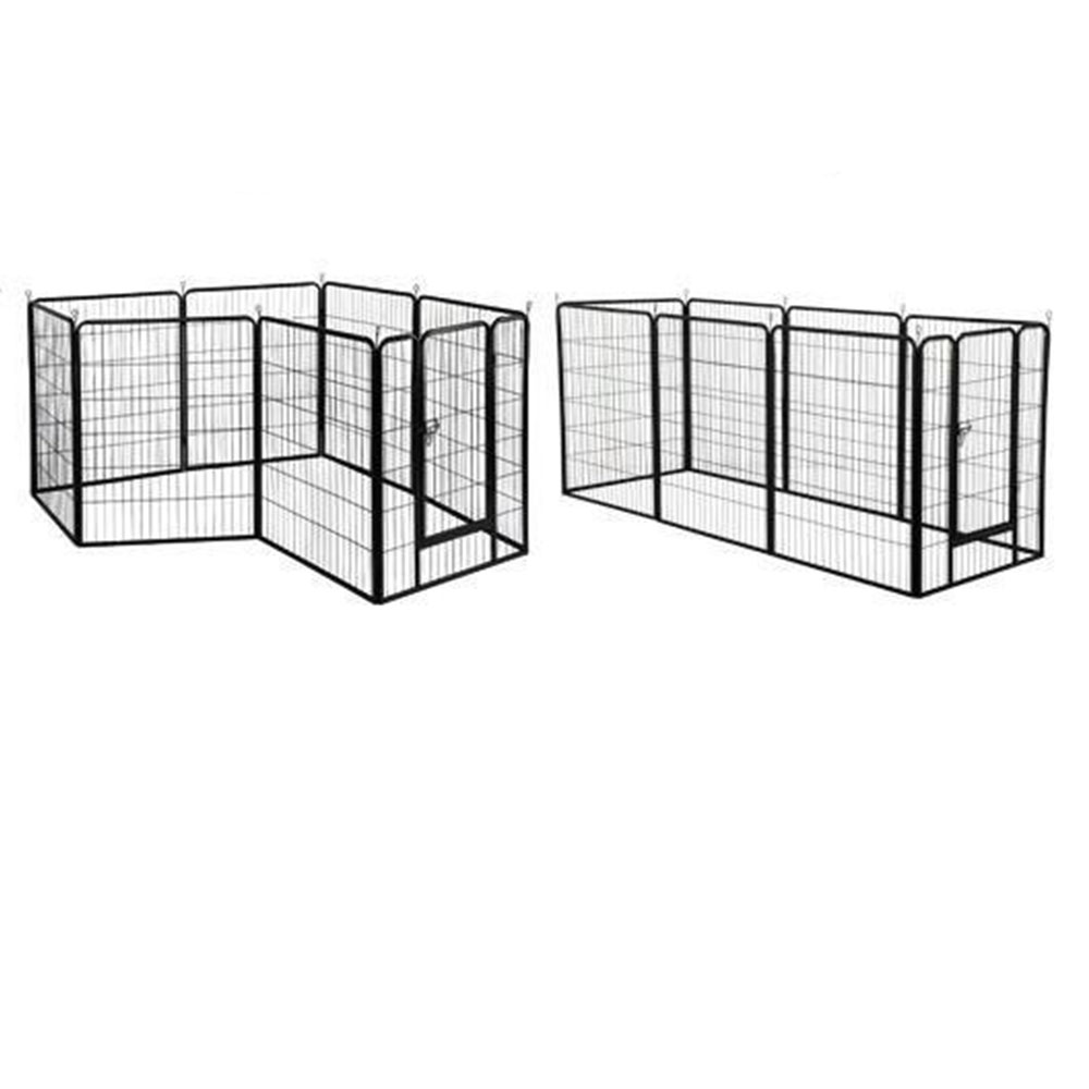 Pet Kennel Pen Oefening Cage Fence 8 Panel Dog Box
