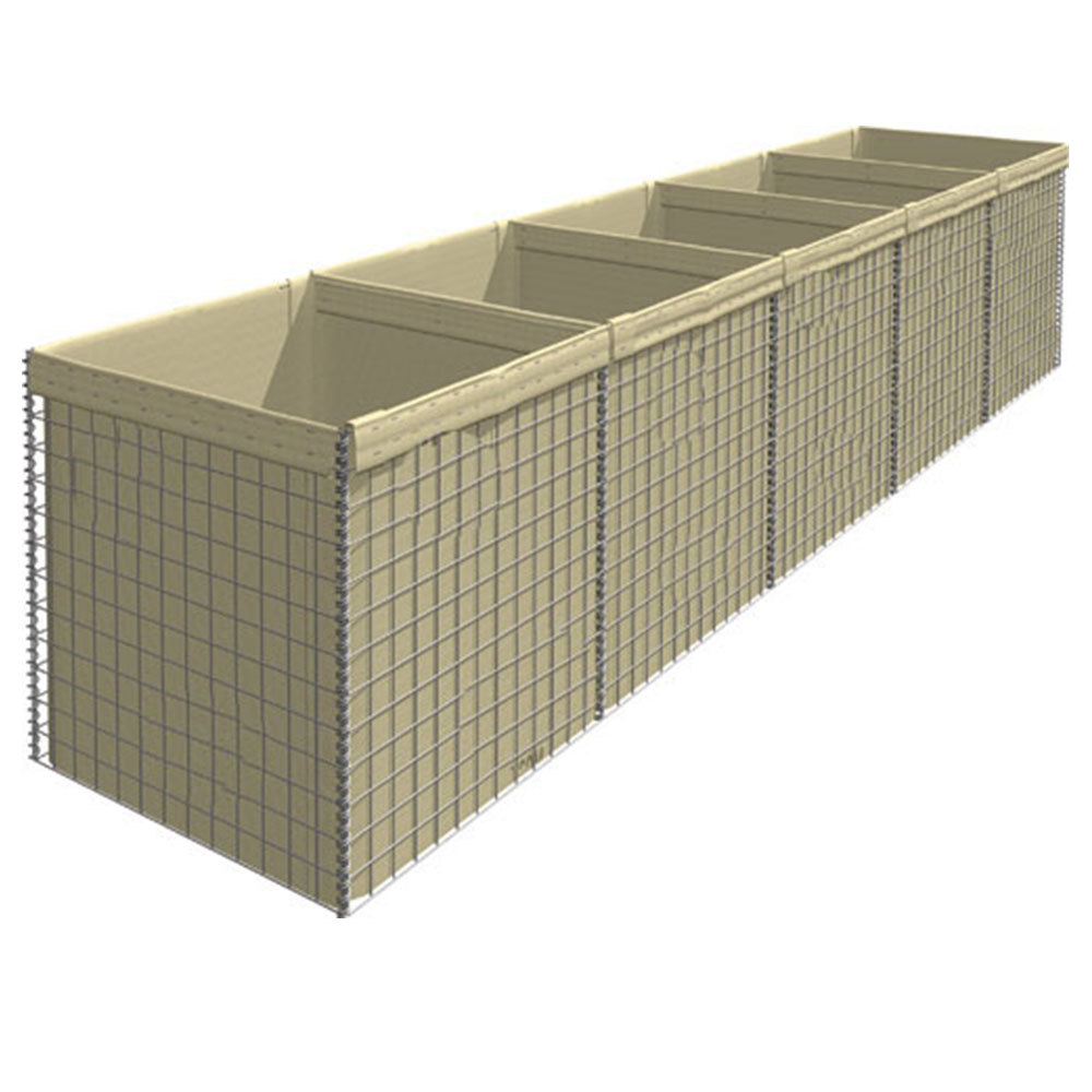 Welded gabion hesco bastion blast mitigation wall cheap price galvanized hesco bastion