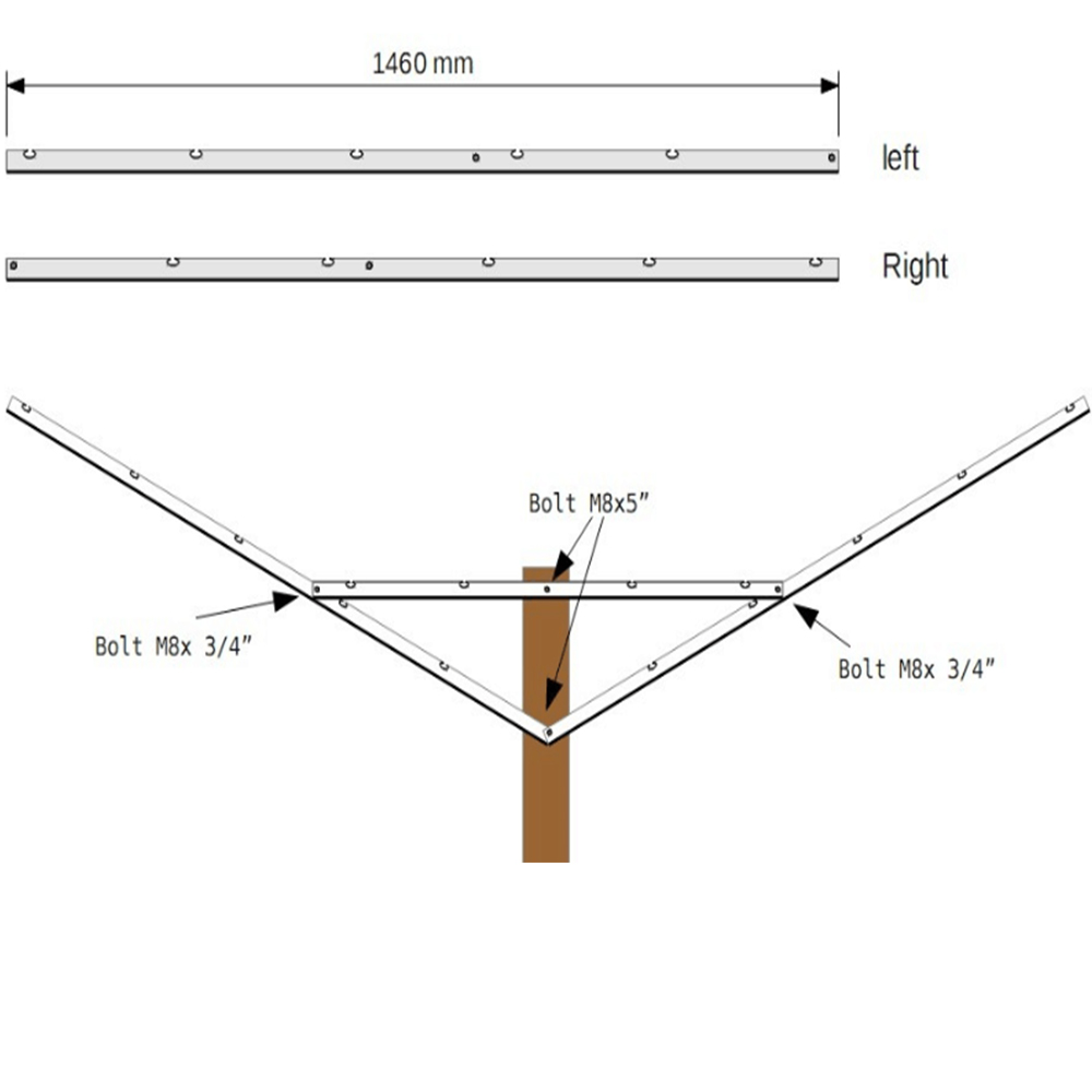 Vineyard trellis metal post low cost