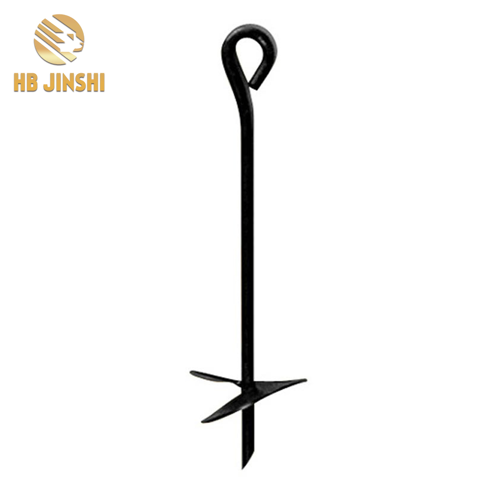 Heavy Duty Powder Coated Steel Earth Anchor Kit, Ground Anchor