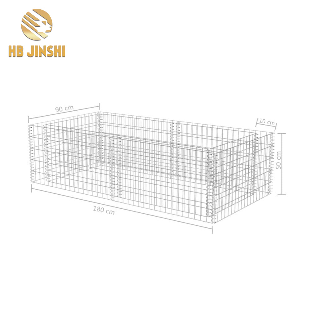 Hot Dipped Galvanized Wall Gabion Baskets Gabion Box Cages