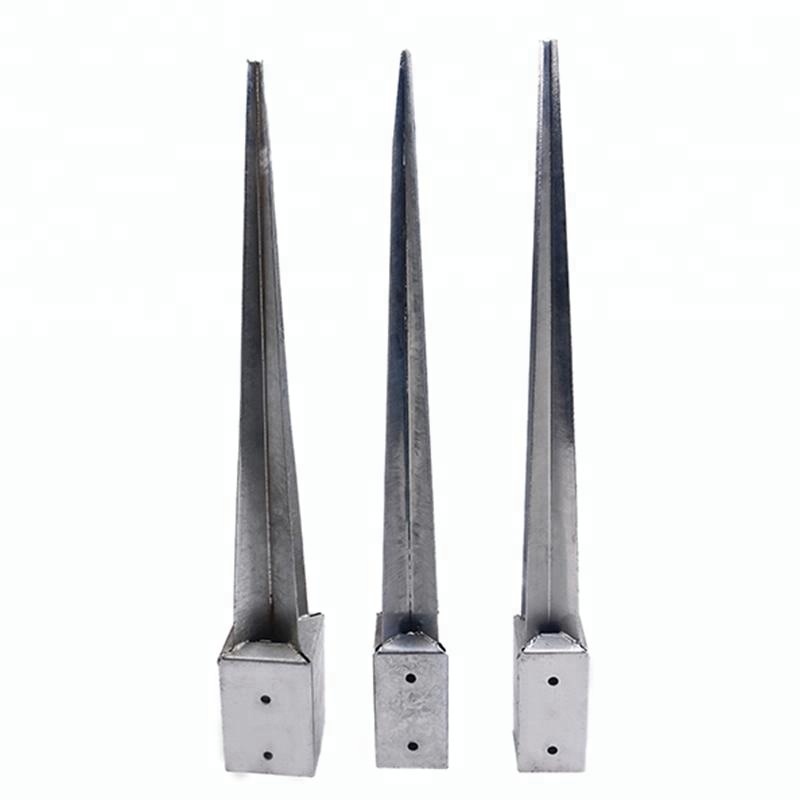 3.5"x3.5" Outdoor Steel Fence Post Spike Pointed Pole