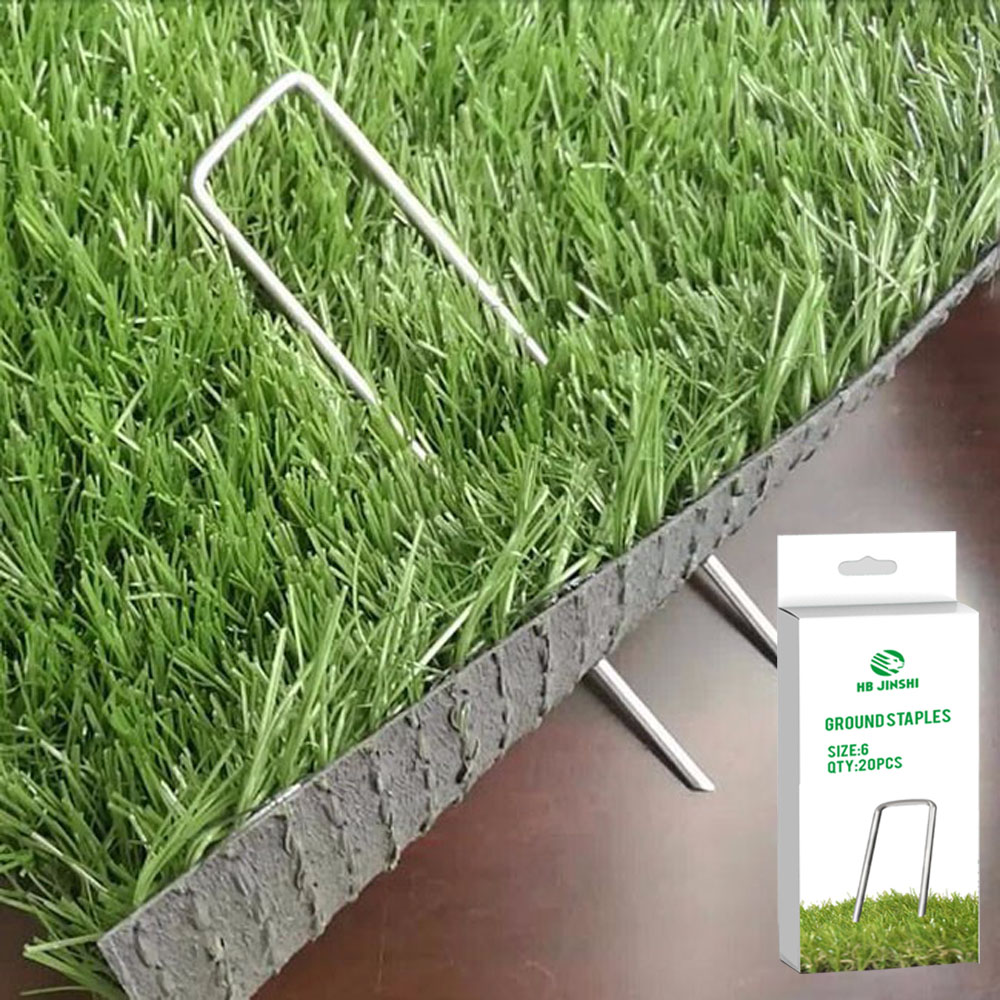 Galvanized 6 ''*1''*6'' U Shaped Ground stakes Landscape Garden Sod Staples