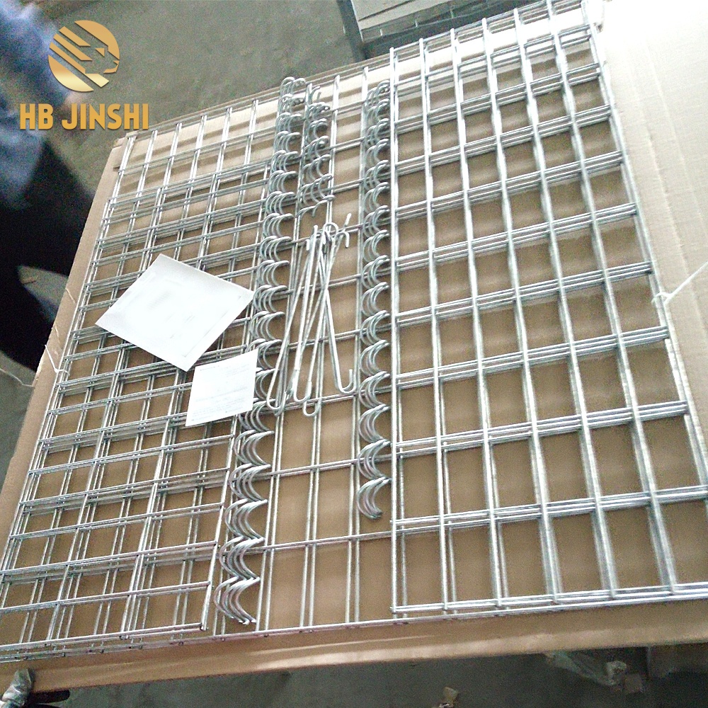1x 1×0.5m galvanized welded gabion cage for stone
