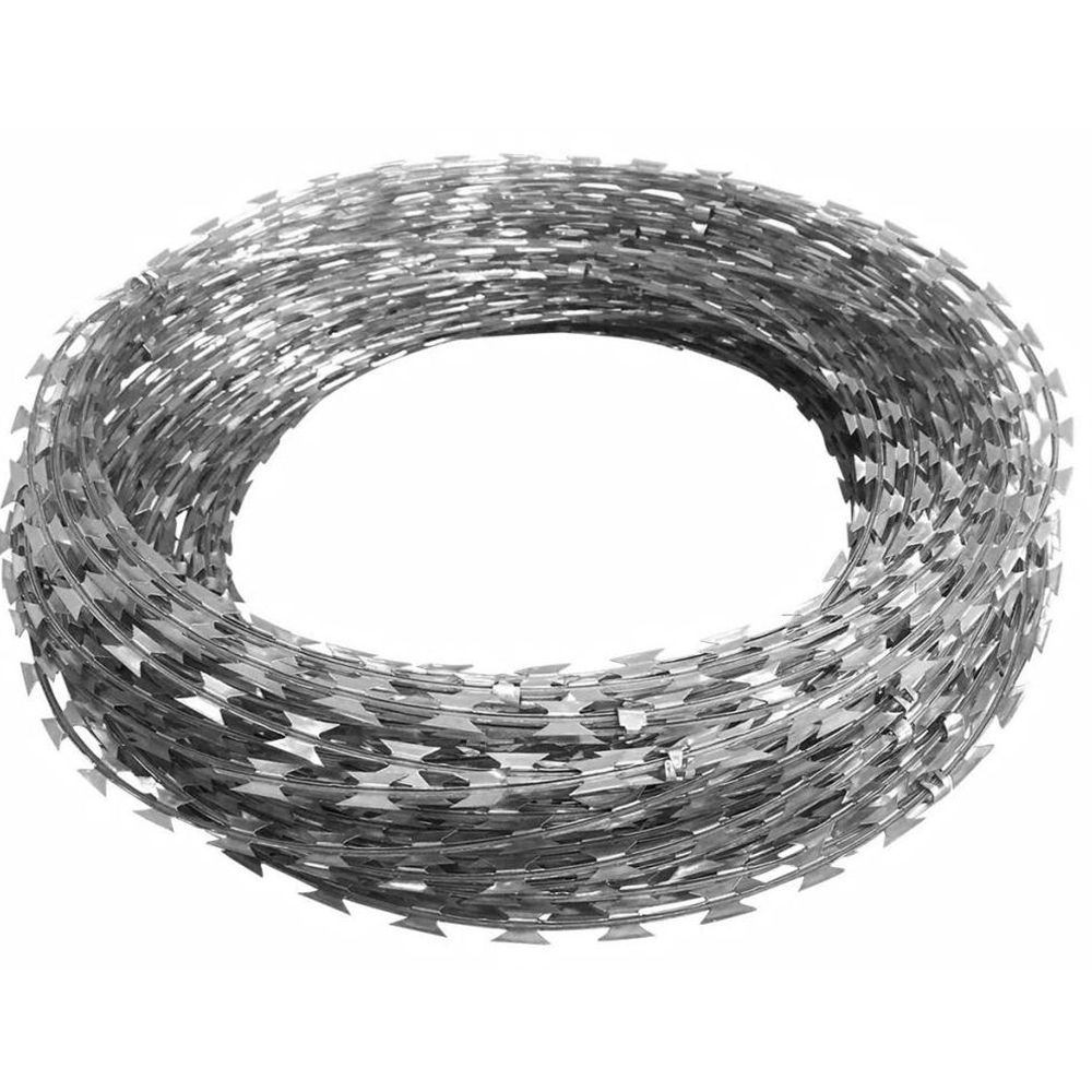 BTO22 450mm galvanized razor barbed wire