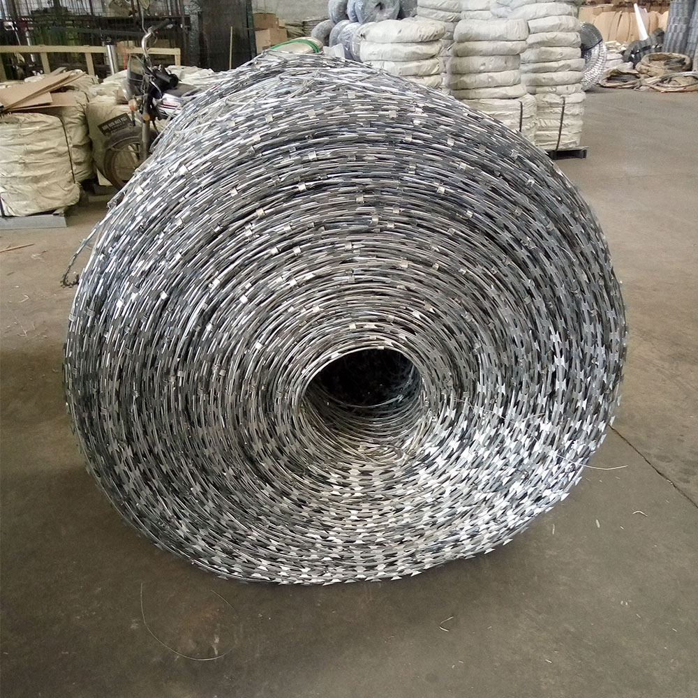 980mm razor barbed wire razor blade tape