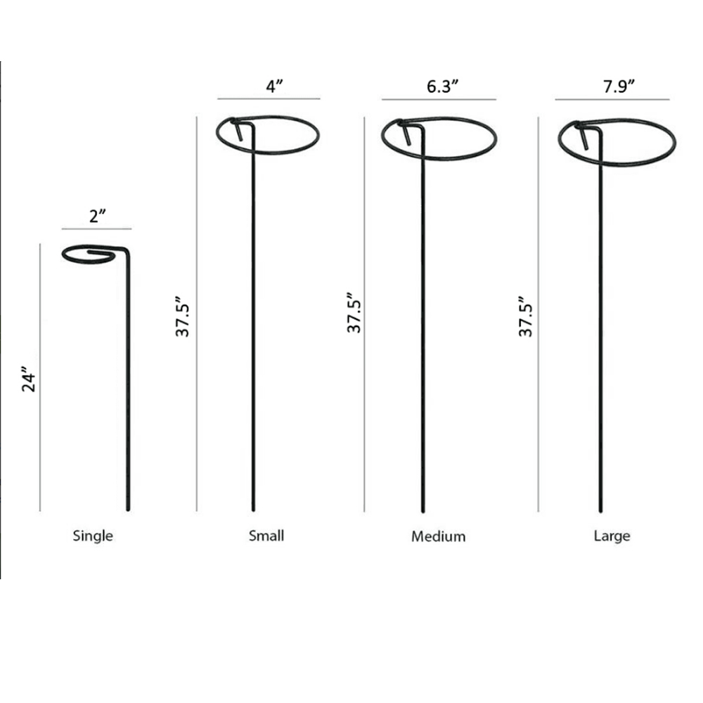 24-Inch with 6-Inch Hoop Plant Support Plant Prop