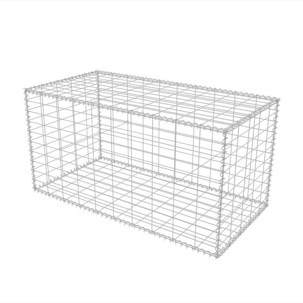 Decorative Galvanized Planter Container Welded Gabion Wall Basket