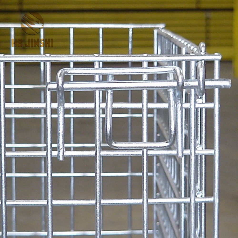 COLLAPSIBLE STACKABLE FOLDING WIRE MESH STILLAGE BASKET WAREHOUSE CAGE