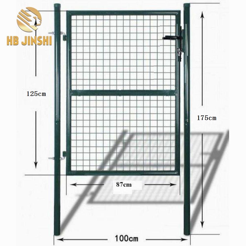 Povoljna cijena Okrugla cijev 4 mm 50×50 mm Mreža 125 x 100 cm Vrtna vrata Dizajn vrtnih vrata