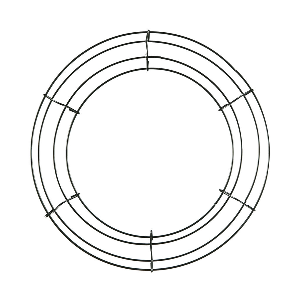12inch round Wire Wreath Floral Arranging Rings Frame For New Year Valentines Decoration